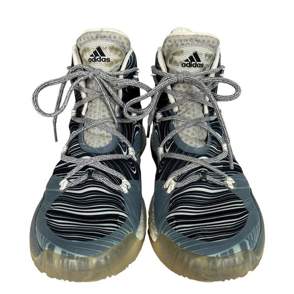 Adidas Crazy Boost Basketball Gray Shoes Mens Size 8 - Picture 5 of 10